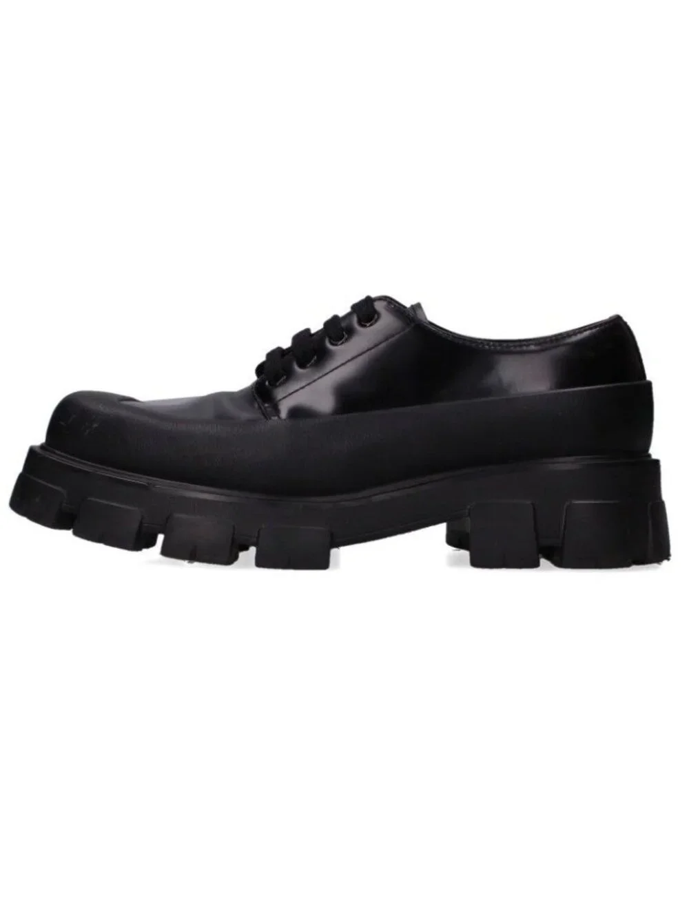 Prada Monolith Square Toe Derby Shoes